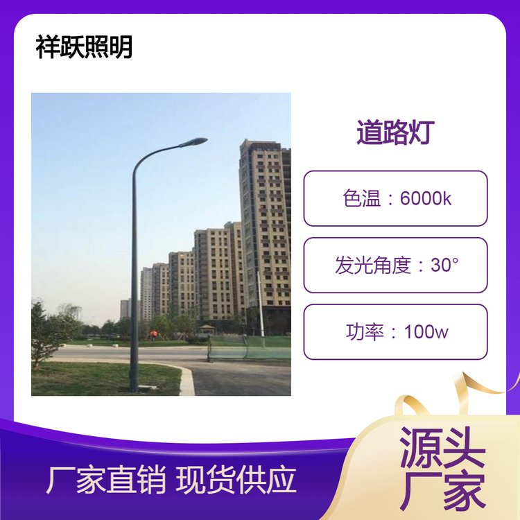 祥跃照明市电单臂双臂高低臂道路照明led路灯