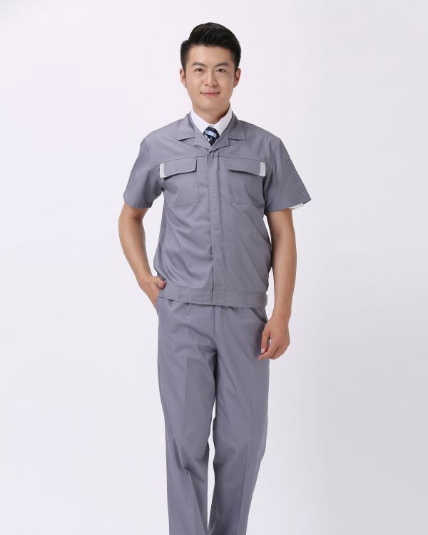 薄款夏季长袖短袖工作服劳保服男女工装厂服上衣裤子透气吸汗印字