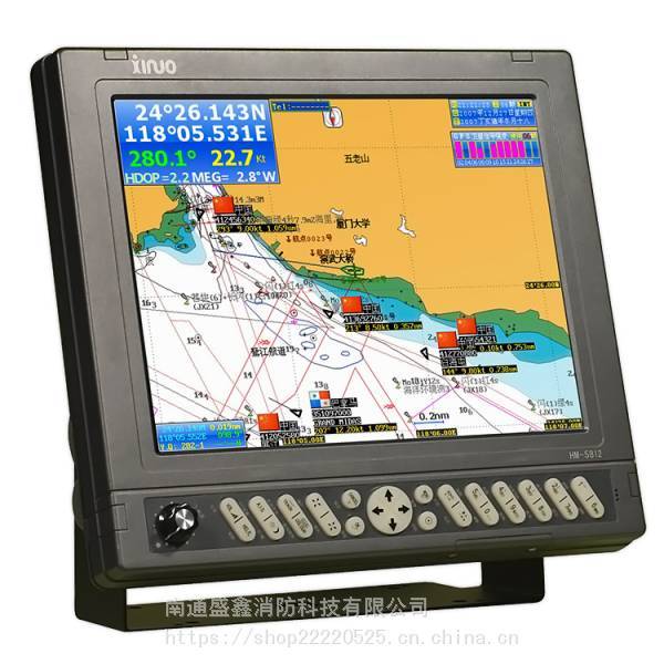 HM-5812船用卫星GPS导航仪 12英寸800×600分辨率彩色液晶显示屏