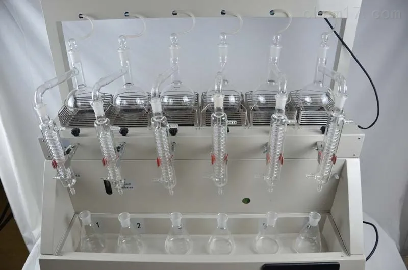 伍跃仪器水蒸气蒸馏仪六联 智能蒸馏一体机 WYSO2-6