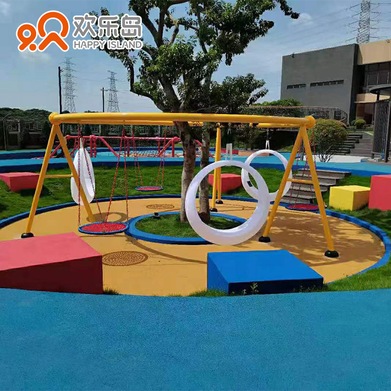 网红环形月亮秋千多人秋千架儿童游乐设备厂景区乐园规划设计