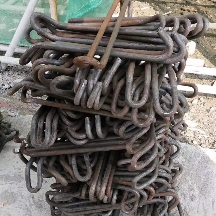 异形建筑预埋件批发 发黑预埋挑梁吊钩牛鼻子吊环 钢丝绳拉钩