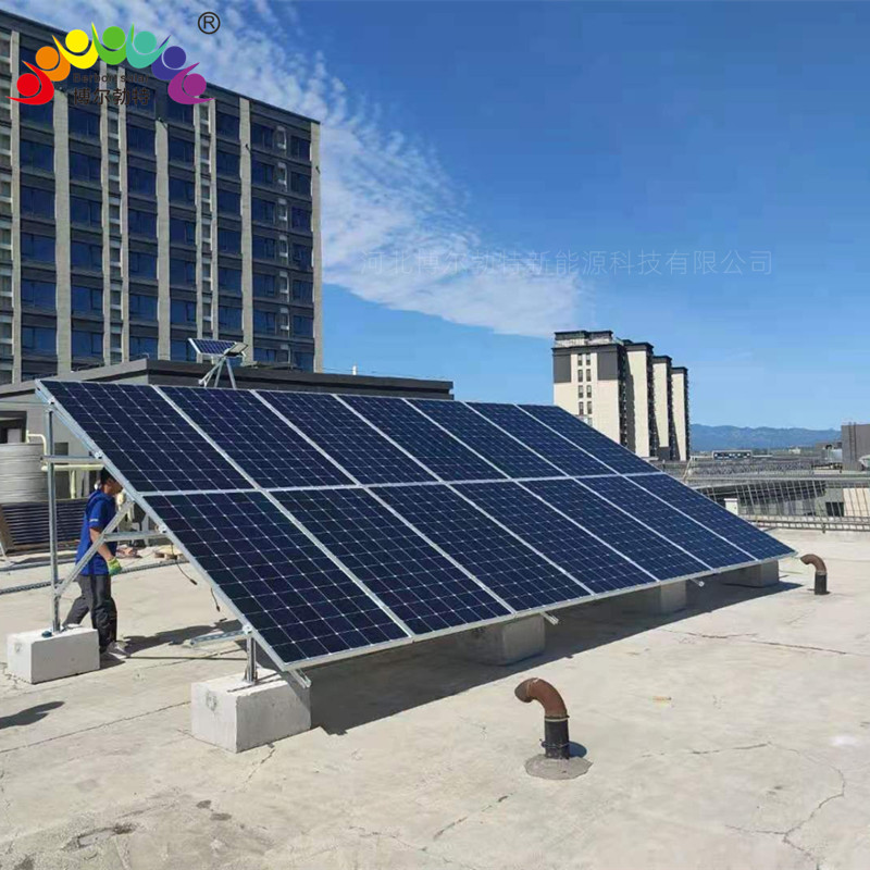博尔勃特工商业并离网太阳能供电系统 牧区风光互补光伏发电系统