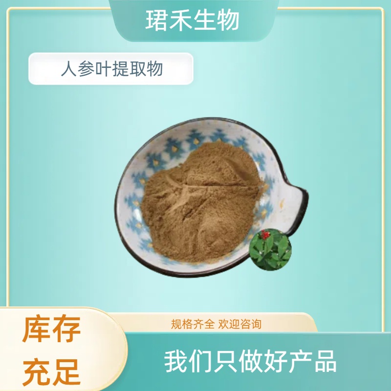 人参叶（人工种植）提取物 植物萃取 比例浓缩粉 可水溶 珺禾