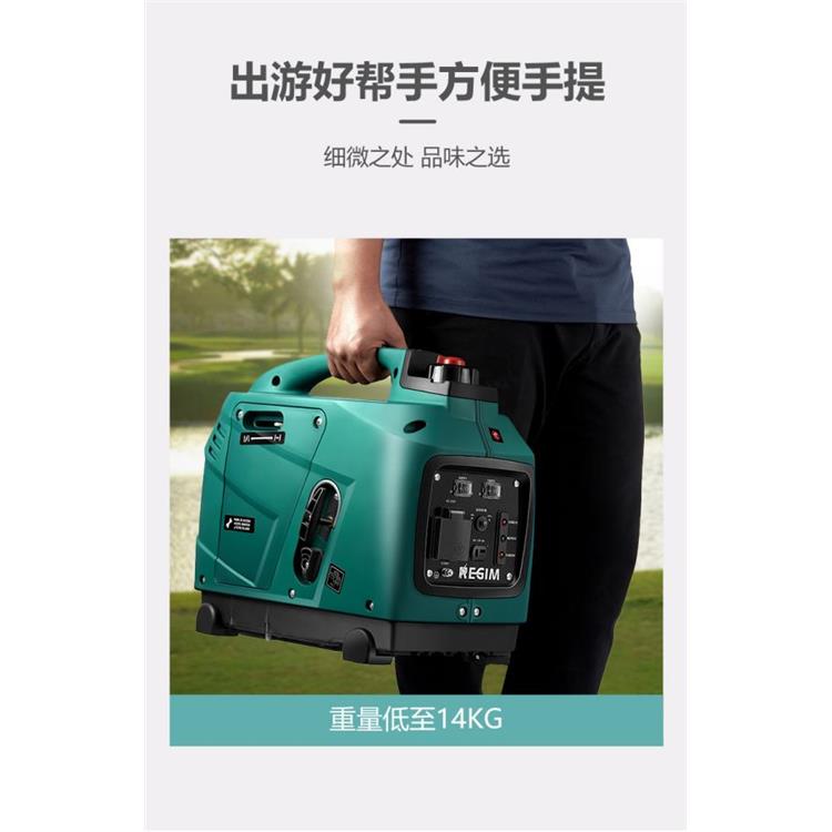 雷吉姆1000w便携式户外静音发电机 轻巧易携带电启动