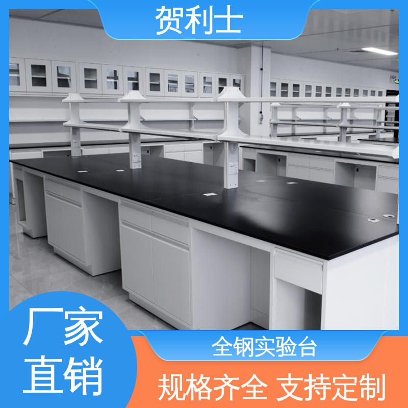 贺利士 防静电 全钢中央台 学校用实验台 不易损坏