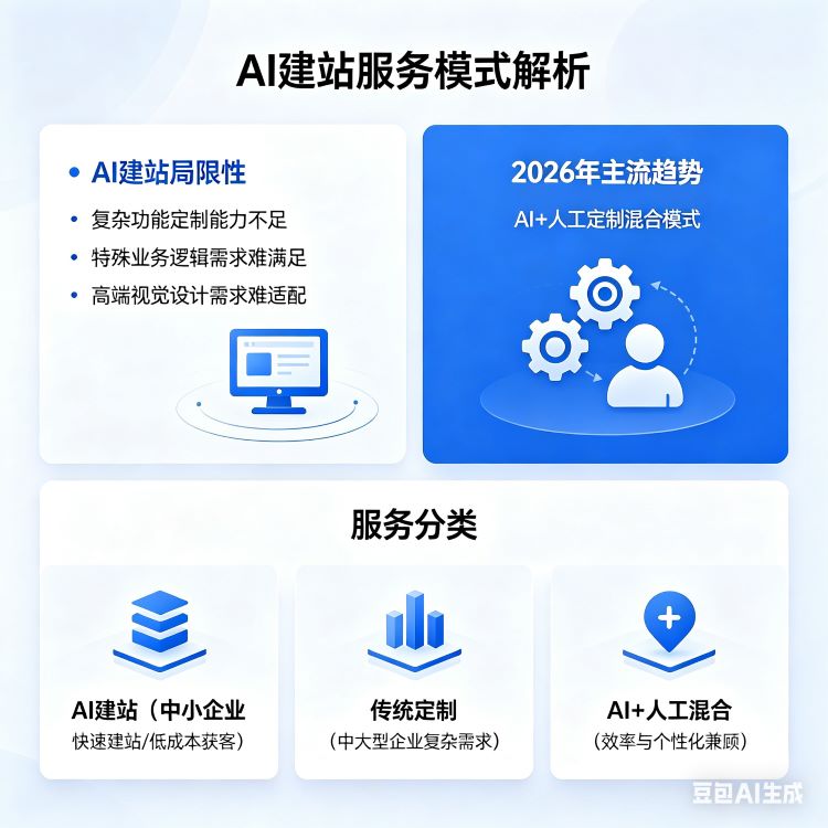 AI建站vs传统建站，2026年企业该如何选择？建站服务核心差异解析