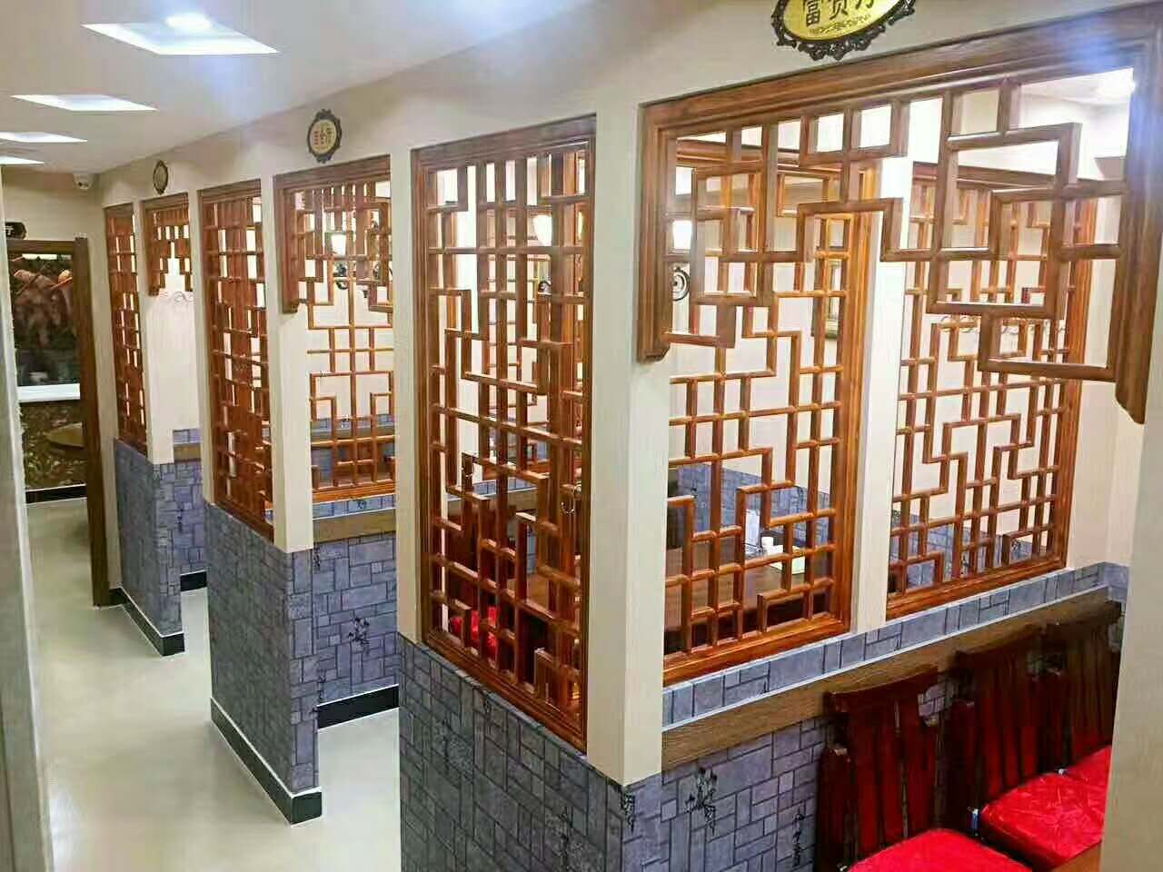 新艺 仿古门窗 复古镂空雕刻建筑装饰设计定制 实木中式雕刻烤漆