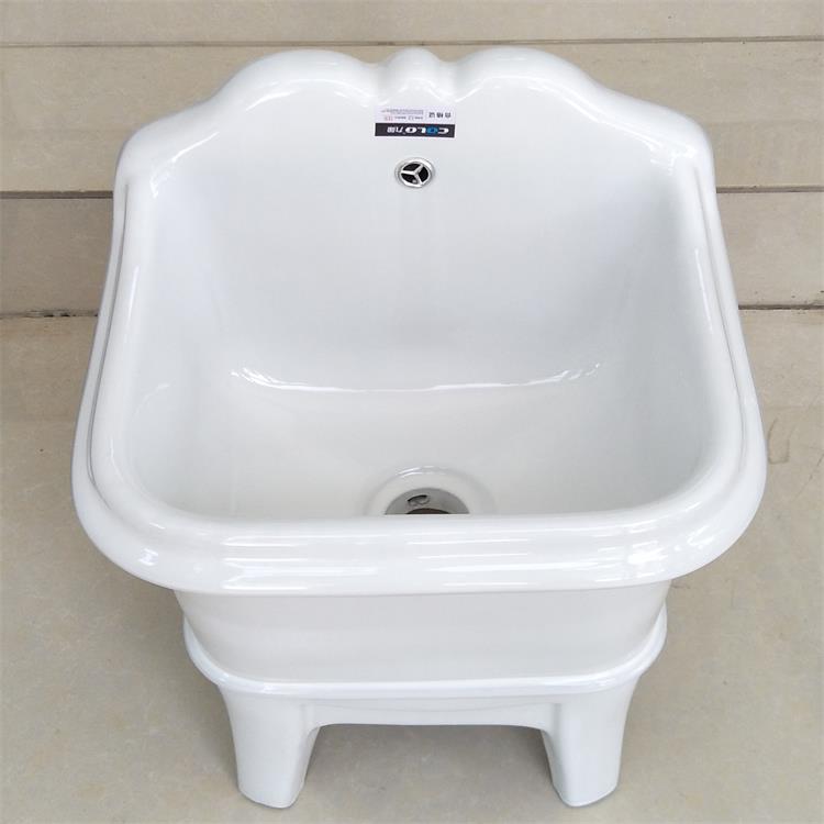 生产拖布盆 陶瓷污水排水盆 家用工程洗拖布池