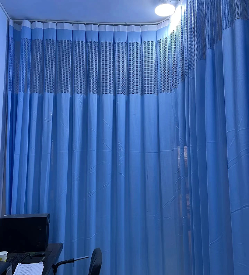 鑫凯茂病床隔帘布 加厚加高定制颜色挂钩安装