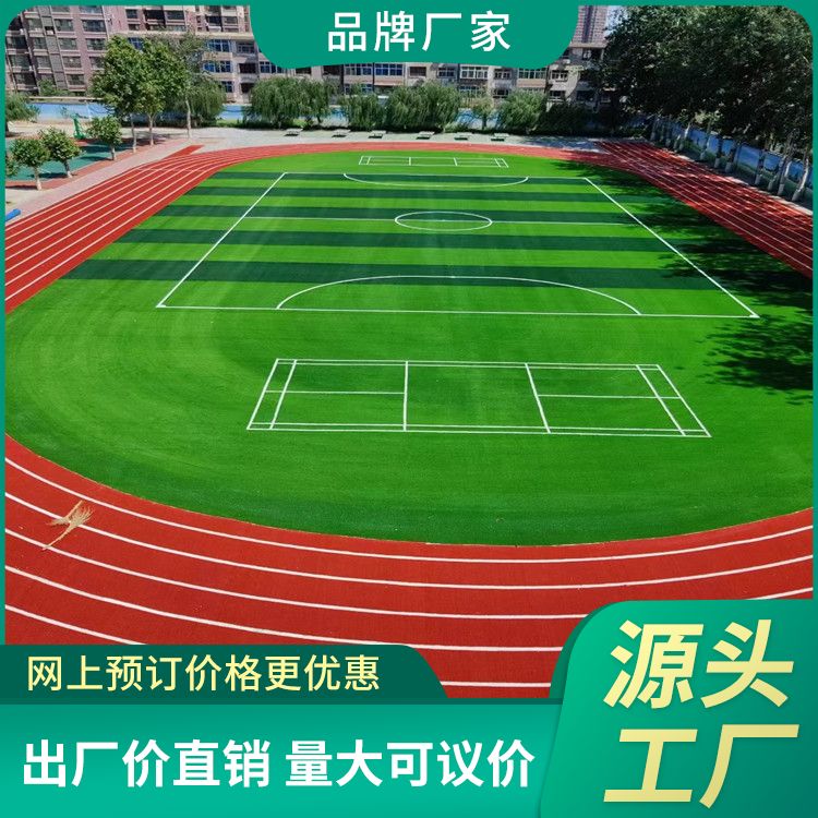 蔚莱 足球场仿真人造草坪 跑道运动场地专用人工草坪
