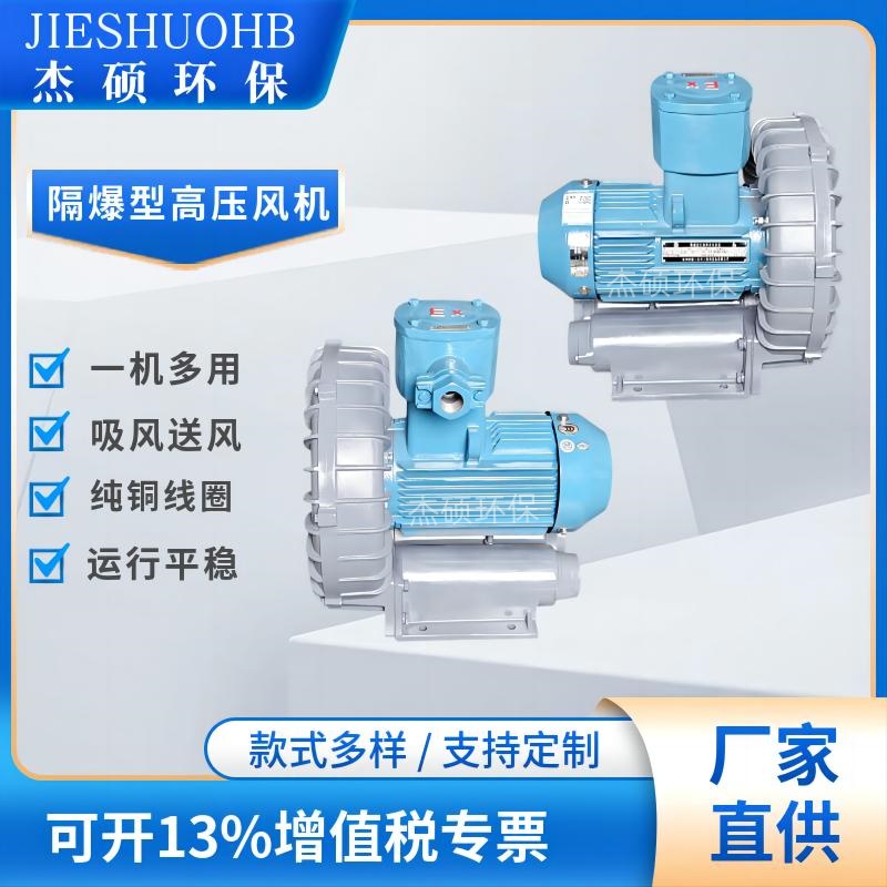 EXR-1010-7.5KW工业化工矿用隔爆风机 吸粉尘防爆高压鼓风机