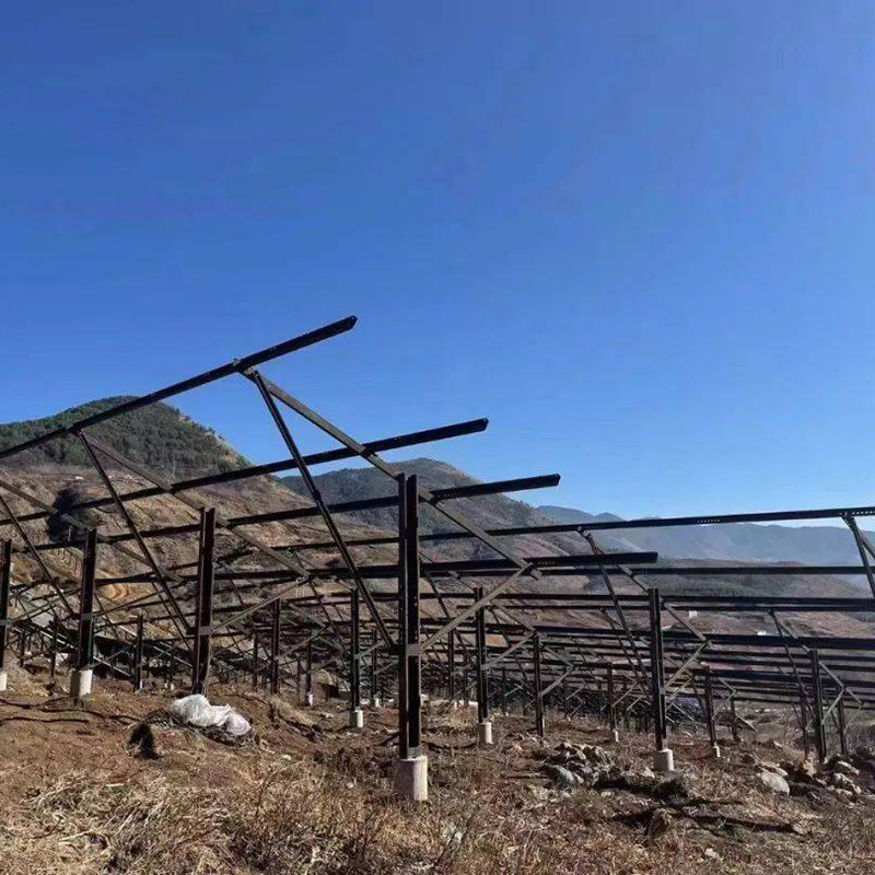 耐候钢光伏支架 生产厂家 Q355NH 腐蚀锈色板面 承接工程