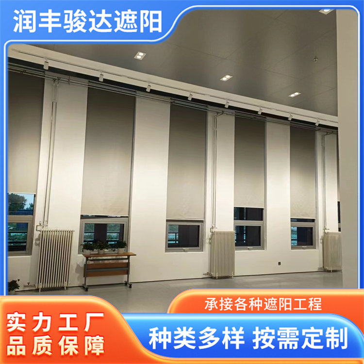 智能遮光卷帘 咖啡厅半遮光电动卷帘 性价比高 润丰