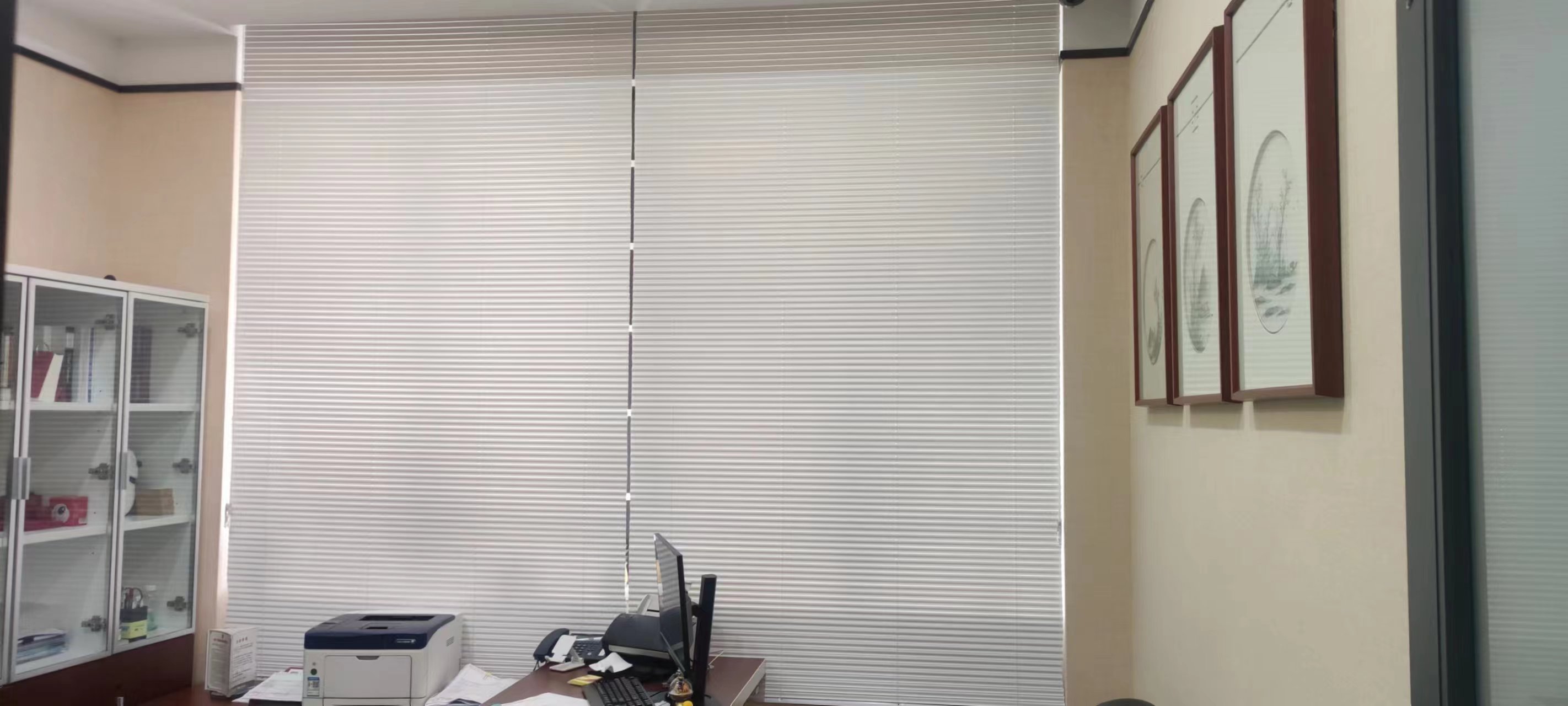 百叶窗帘定制 通风防雨 钢质窗铝百叶 防水铝办公帘 厂家批发 鑫盛佳达