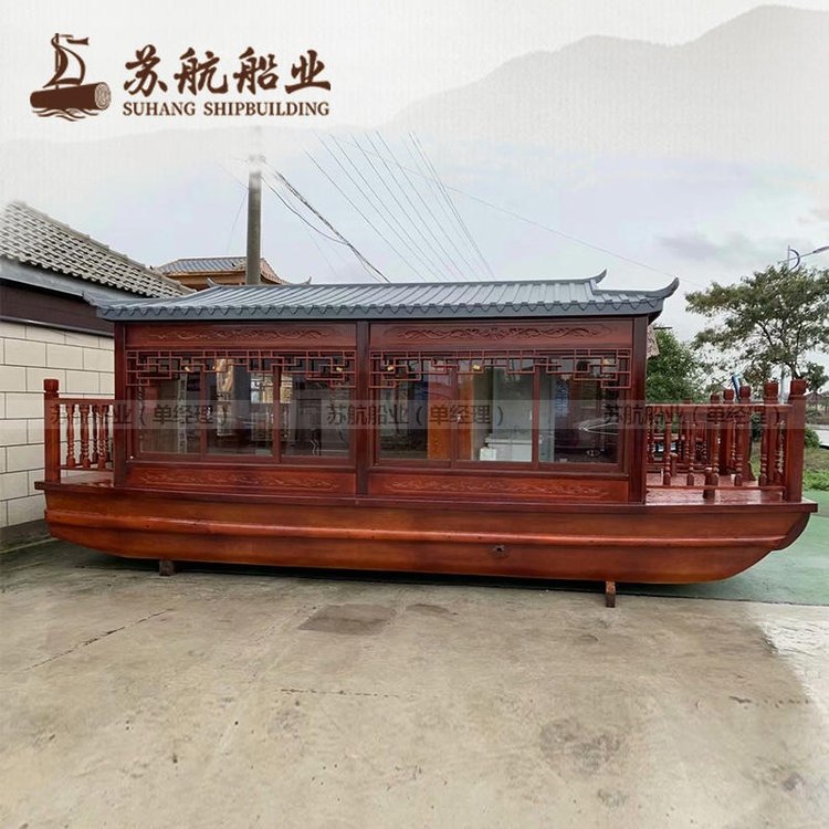 中式房船制造 住宿船 水上宾馆船 景区船屋定制苏航牌