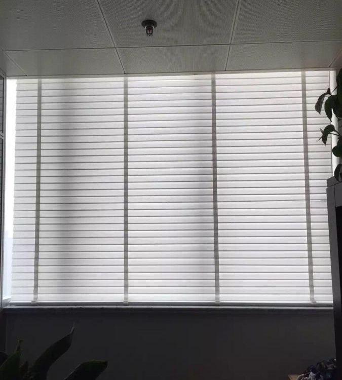 杨汰汰 全遮光防水 办公室百叶帘 手动上下升降窗帘 遮阳防晒