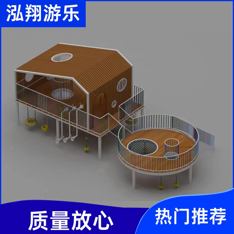 泓翔游乐 大型非标无动力组合滑梯 公园景区拓展游乐设备 加工定制