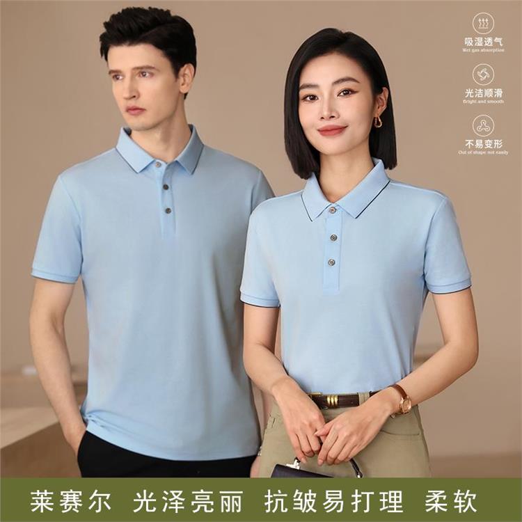 春夏 文化衫 佰仕亨利 POLO衫翻领 可印logo图案