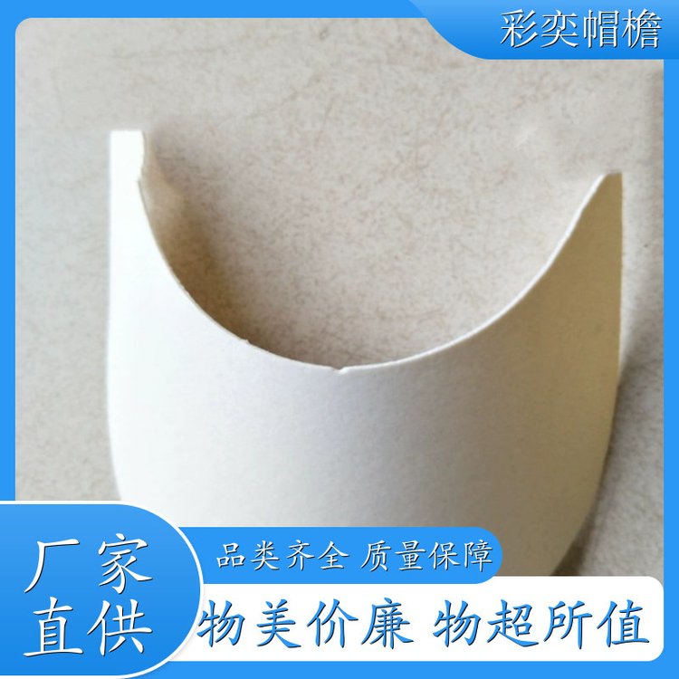 工厂加工定制 帽舌成型材料 防雨防风沙 成人帽子配件 颜色可选
