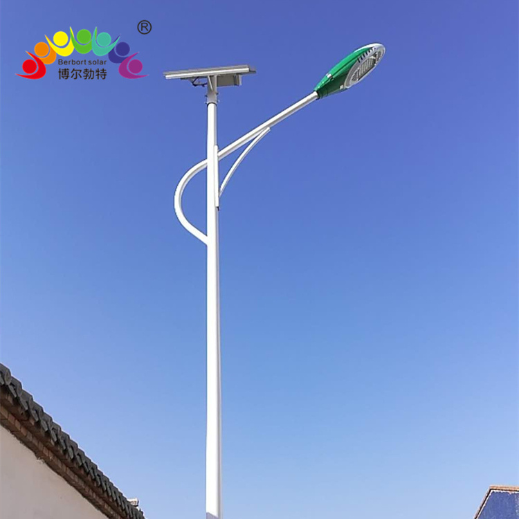 博尔勃特 户外道路照明工程LED灯头6米太阳能路灯厂家批发