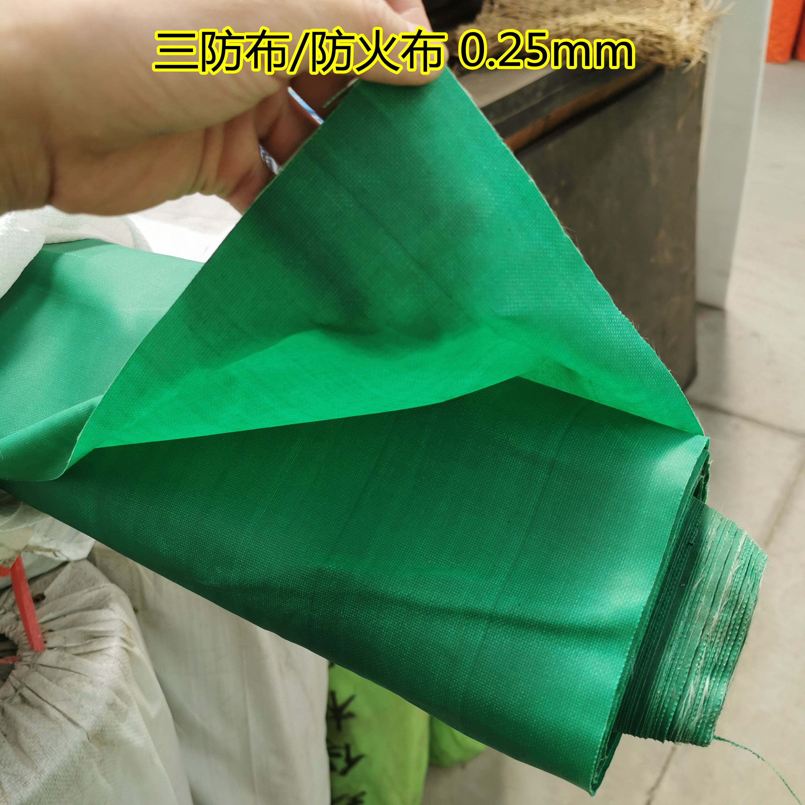 三防布 防火 阻燃 电焊防火花绿色帆布 耐高温软连接 玻璃纤维布