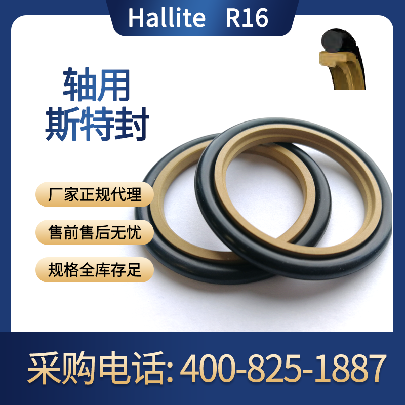 Hallite兴羽源英国赫莱特轴用斯特封活塞杆密封件 进口件R16A16