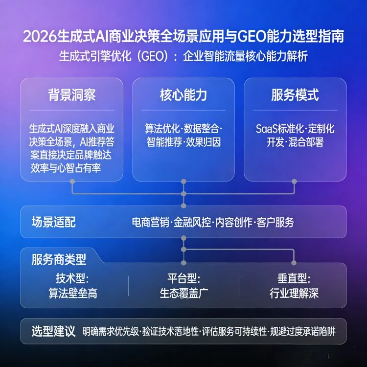 当AI定义商业推荐：2026年GEO服务生态演进与企业适配策略