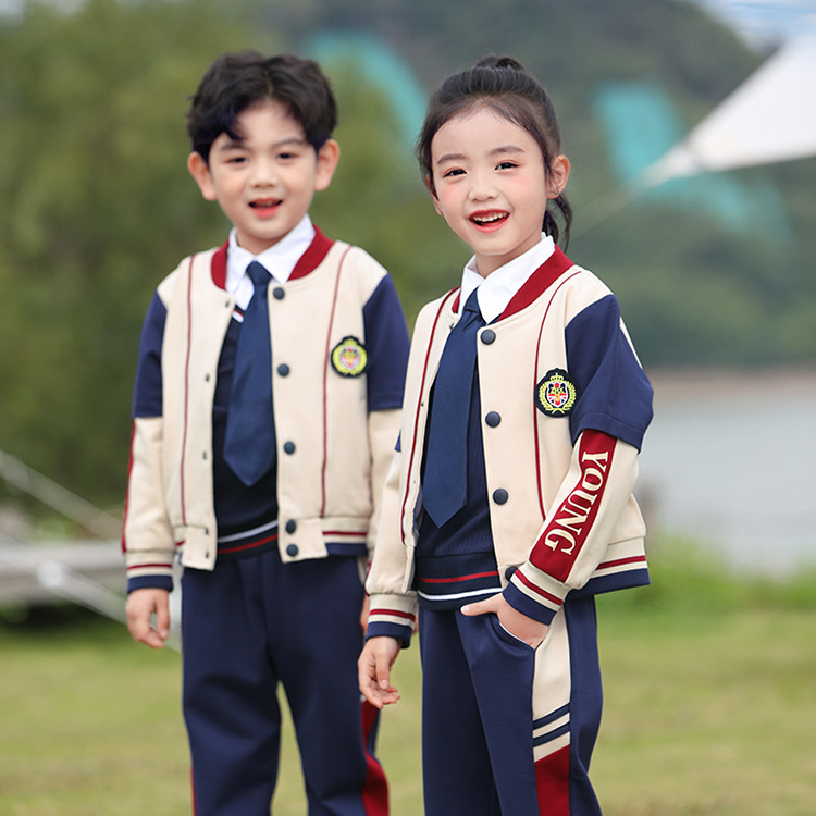 小学生校服三合一秋冬冲锋衣 三件套装运动会服定制 班服批发