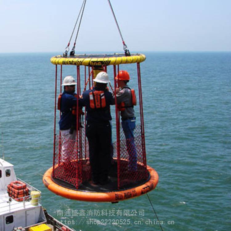 盛鑫 4人平台吊笼 HY4-10海上石油平台立柱式卧式