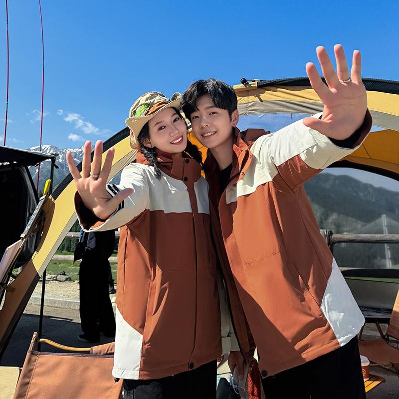 锦丹 佛|山 定做三合一冲锋衣 可拆卸厚外套刺绣工装秋冬 免费打版