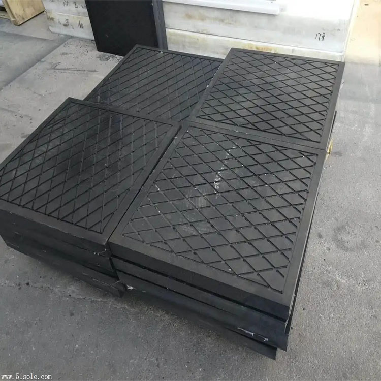 佳一 起重机耐磨支腿垫板吊车防滑聚乙烯垫块 抗压凹槽高分子垫脚板
