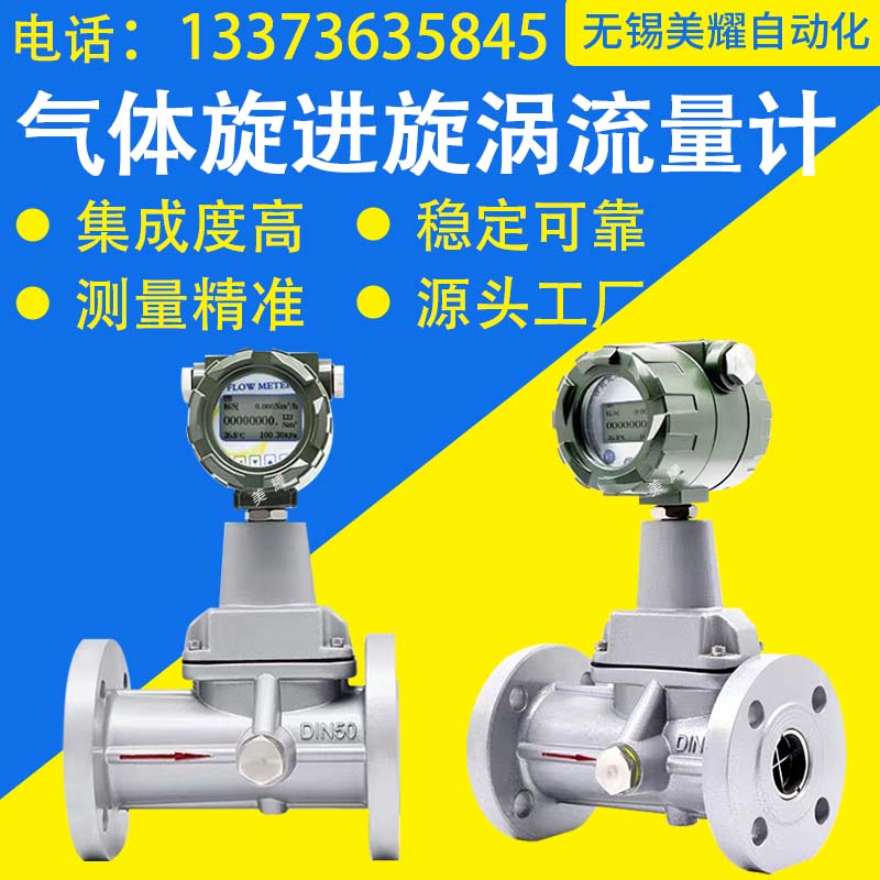 旋进旋涡流量计天然气燃气压缩空气DN50智能
