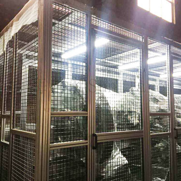 阔海 焊接工位隔断 电焊车间隔板防护屏 来图定制i铝型材围挡