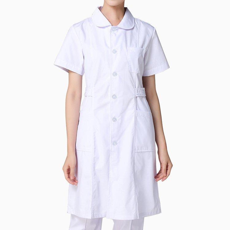 美斯尼护士服 医院长袖娃娃领大褂夏装蓝色秋冬装医生工作服