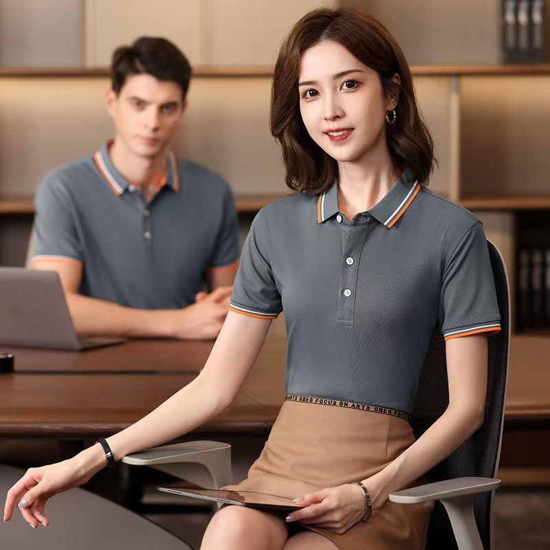 珀尔雅polo衫生产厂家 蚕丝棉短袖T恤衫 酒店保洁员工作服 送货上门