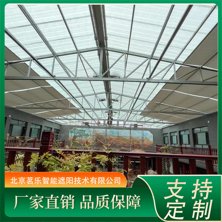 电动遮阳棚 阳光房外大棚卷帘规格多种多样 茗乐