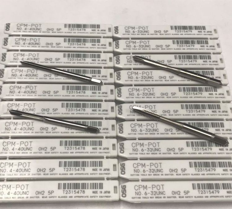 日本OSG粉末系列CPM先端螺旋加工45度以内的硬料美制牙也有涂层