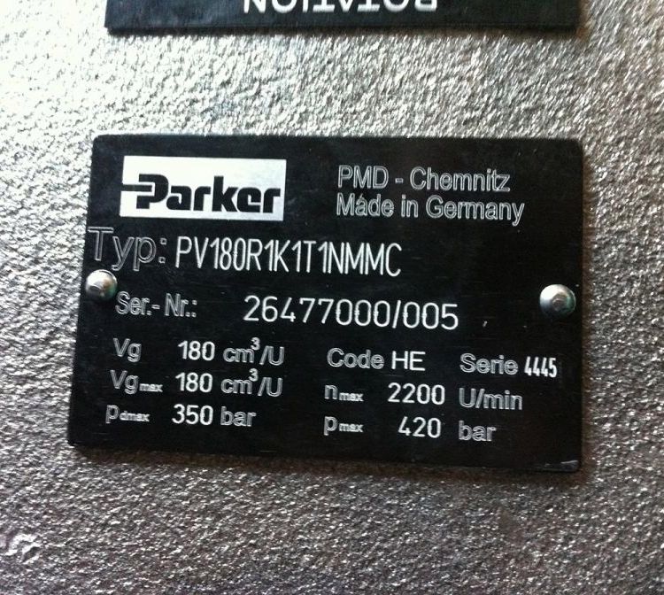 美国parker派克柱塞泵 PV180系列PV180R1K1T1NMMC