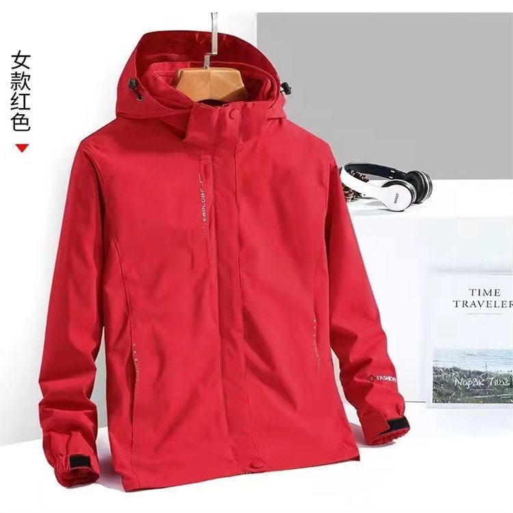 得美制衣 三合一冲锋衣 冬季户外保暖登山可拆卸订做定制