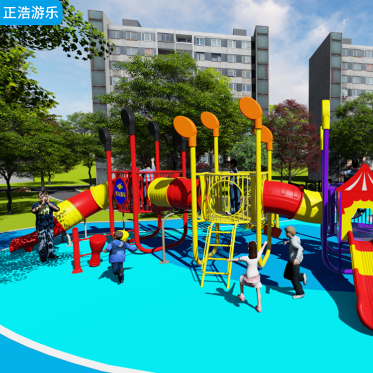 幼儿园大型游乐设备 儿童室外塑料小博士组合滑梯 小区户外拓展设施