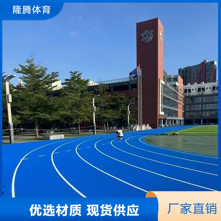 塑胶跑道 铺装全塑型 耐候性 胶粒表面 回弹性高 工期短 可需定制