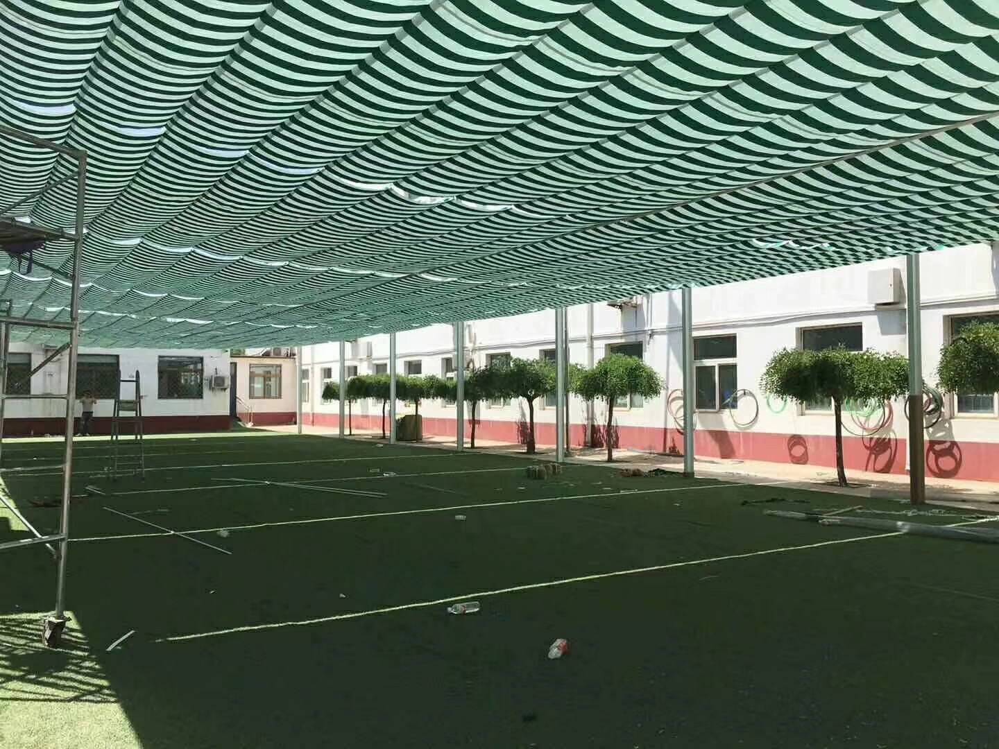 创名遮阳 蜂巢天棚帘 住宅学校停车场会议室多场景定制