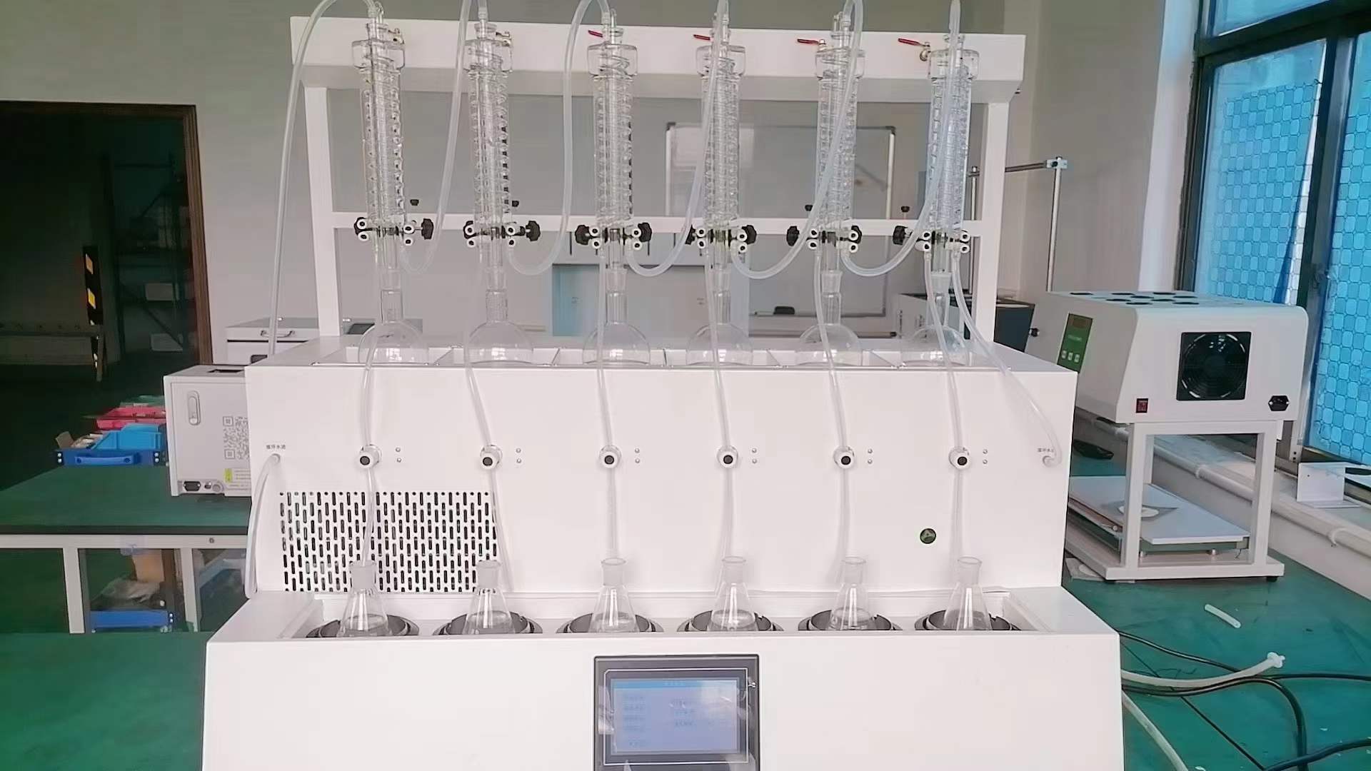 伍跃仪器 六组一体化蒸馏器智能氨氮蒸馏仪 WY-ZL6BN