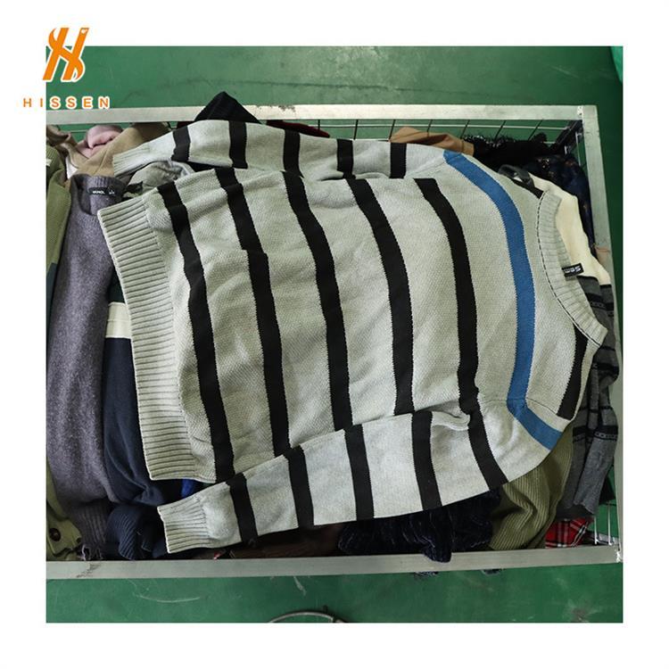 used sweater二手衣服旧衣男装针织毛衣打底羊毛衫出口所罗门群岛