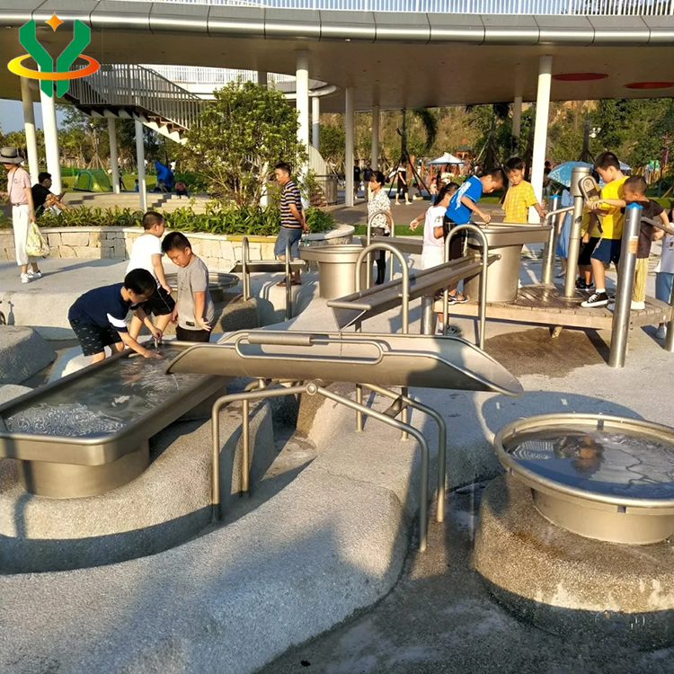 厂家定制 户外不锈钢戏水设备 阿基米德取水器儿童无动力游乐设备