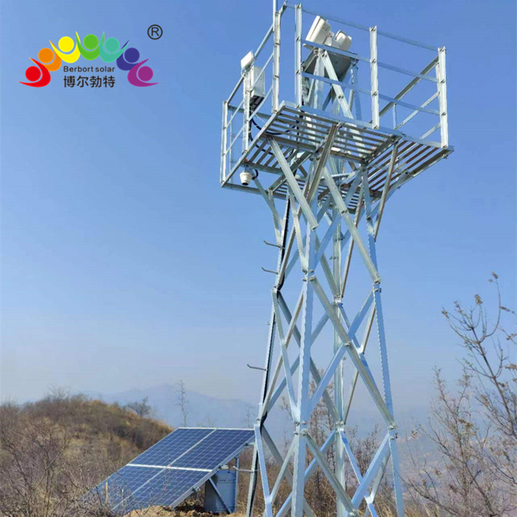 瞭望塔风光互补发电系统 太阳能监控供电系统厂家博尔勃特