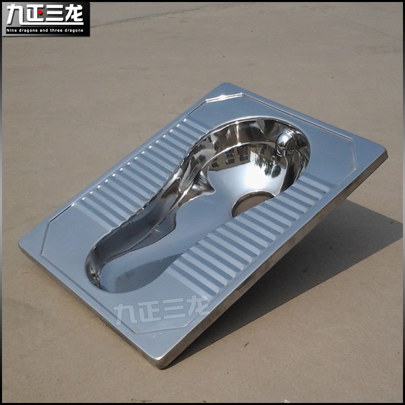 304不锈钢蹲便器一体成型工程款白钢蹲坑宿舍卫生间厕具大便池