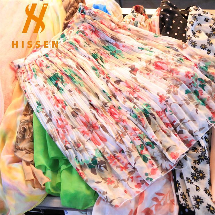 跨境批发二手衣服 女士丝质短裙碎花裙杂款混批出口used clothes