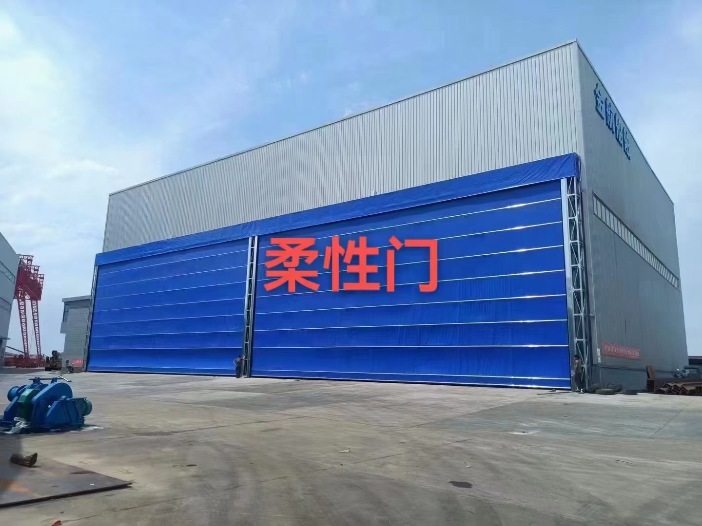 灰色电动段滑悬浮快速门 开发商专用 高抗压223强度